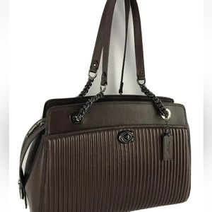 Gorgeous Coach Parker Carryall tote in oxblood